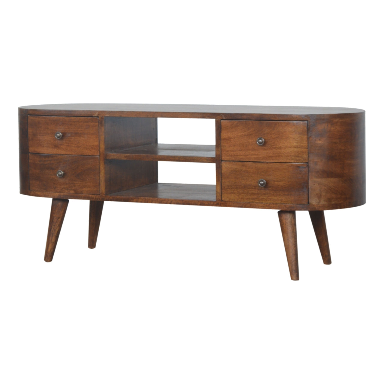 Jersey Chestnut Rounded Entertainment Unit