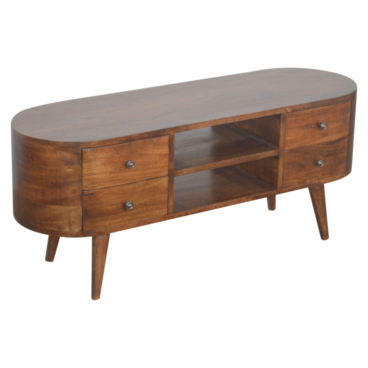 Jersey Chestnut Rounded Entertainment Unit