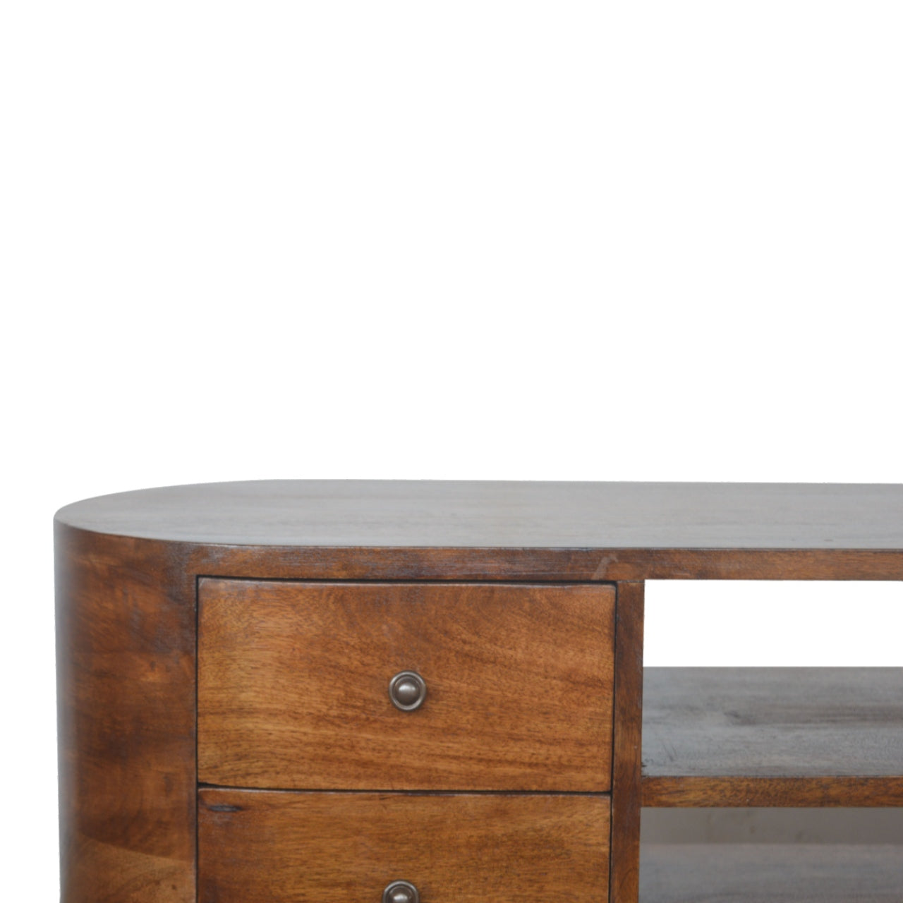 Jersey Chestnut Rounded Entertainment Unit