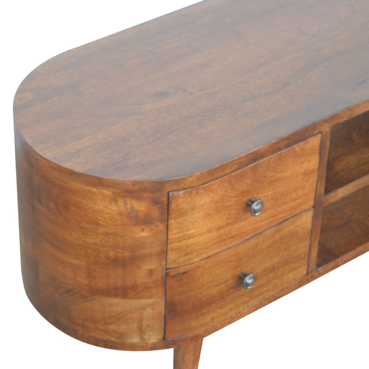 Jersey Chestnut Rounded Entertainment Unit