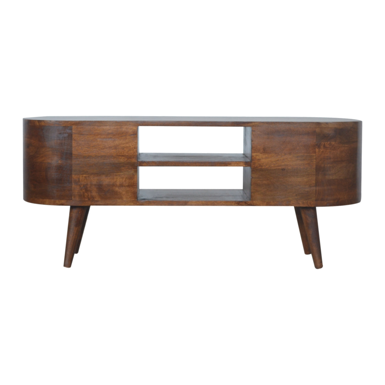 Jersey Chestnut Rounded Entertainment Unit