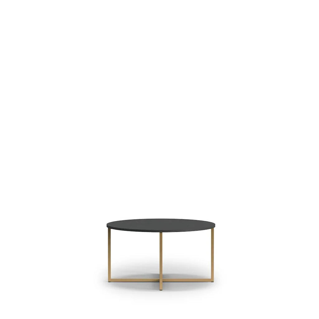 Pula Wooden Coffee Table in Black Portland Ash - 80cm