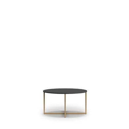 Pula Wooden Coffee Table in Black Portland Ash - 80cm