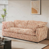 Quetta Rust/Beige Fabric 3 Seater Sofa