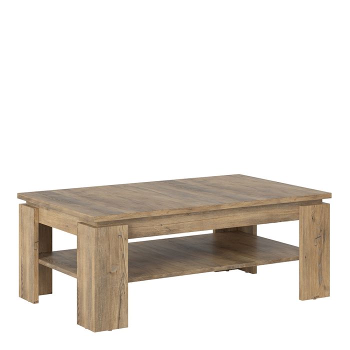 Rapallo Large coffee table in Chestnut and Matera Grey - UK