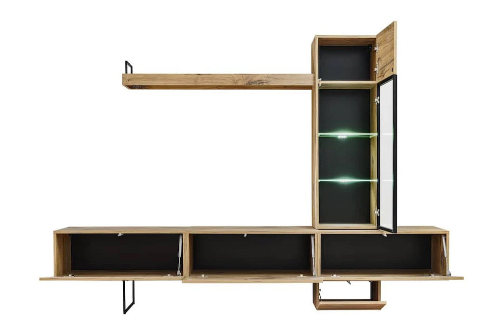 Rise Wooden TV Entertainment Unit in Oak Flagstaff