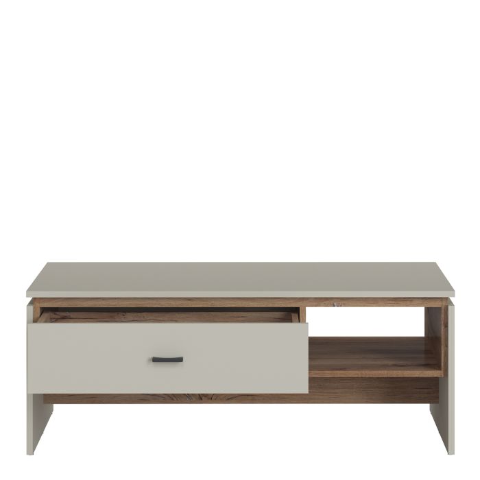 Rivero 1 Drawer Coffee Table in Grey and Oak - UK