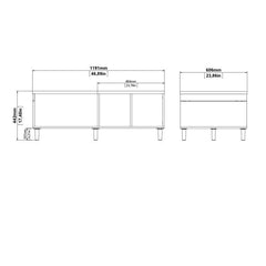 Rome Coffee Table with sliding top in Jackson Hickory Oak with Matt Black - UK - Furniture One Shop