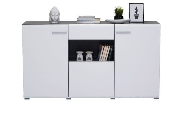 Royce Sideboard With 3 Doors and 1 Drawer In White