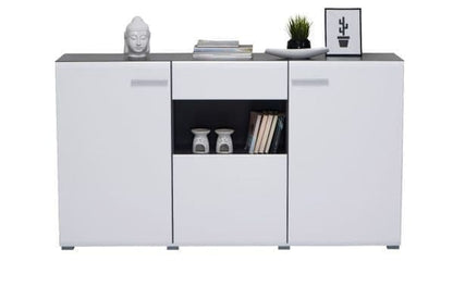 Royce Sideboard With 3 Doors and 1 Drawer In White