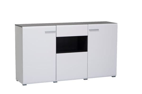 Royce Sideboard With 3 Doors and 1 Drawer In White