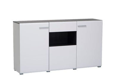 Royce Sideboard With 3 Doors and 1 Drawer In White