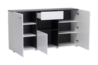 Royce Sideboard With 3 Doors and 1 Drawer In White