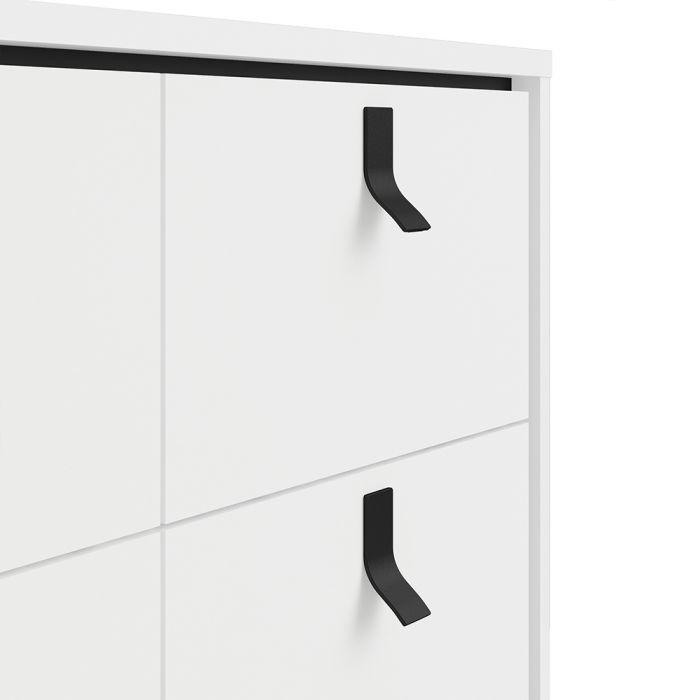 Ry Double chest of drawers 6 drawers in Matt White - UK