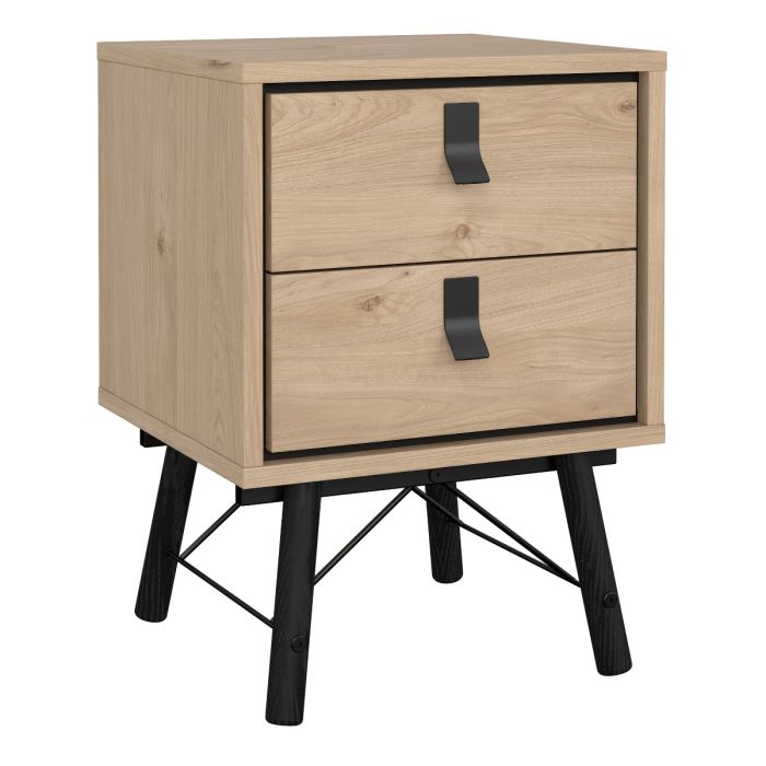 Ry Package - Wardrobe 3 doors + 3 drawers + Double chest of drawers 6 drawers + Bedside cabinet 2 drawer in Matt White - UK