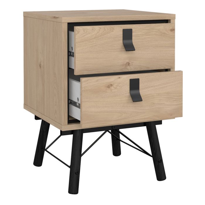 Ry Package - Wardrobe 3 doors + 3 drawers + Double chest of drawers 6 drawers + Bedside cabinet 2 drawer in Matt White - UK