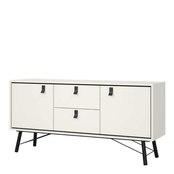 Ry Sideboard 2 doors + 2 drawers in Matt White - UK