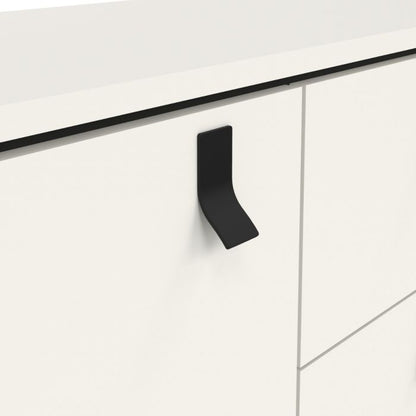 Ry Sideboard with 1 door + 2 drawers in Matt White - UK