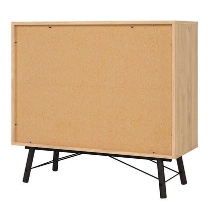 Ry Small Double Chest of Drawers 6 Drawers in Jackson Hickory Oak - UK