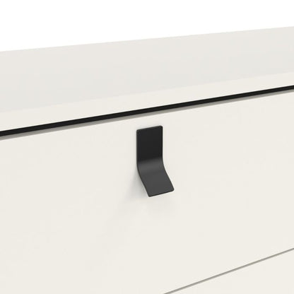 Ry Wide double chest of drawers 6 drawers in Matt White - UK