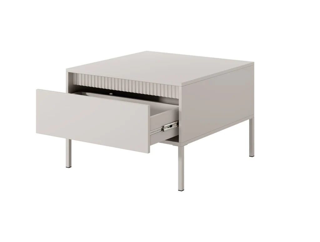 Senne Wooden Coffee Table in Beige - 68cm