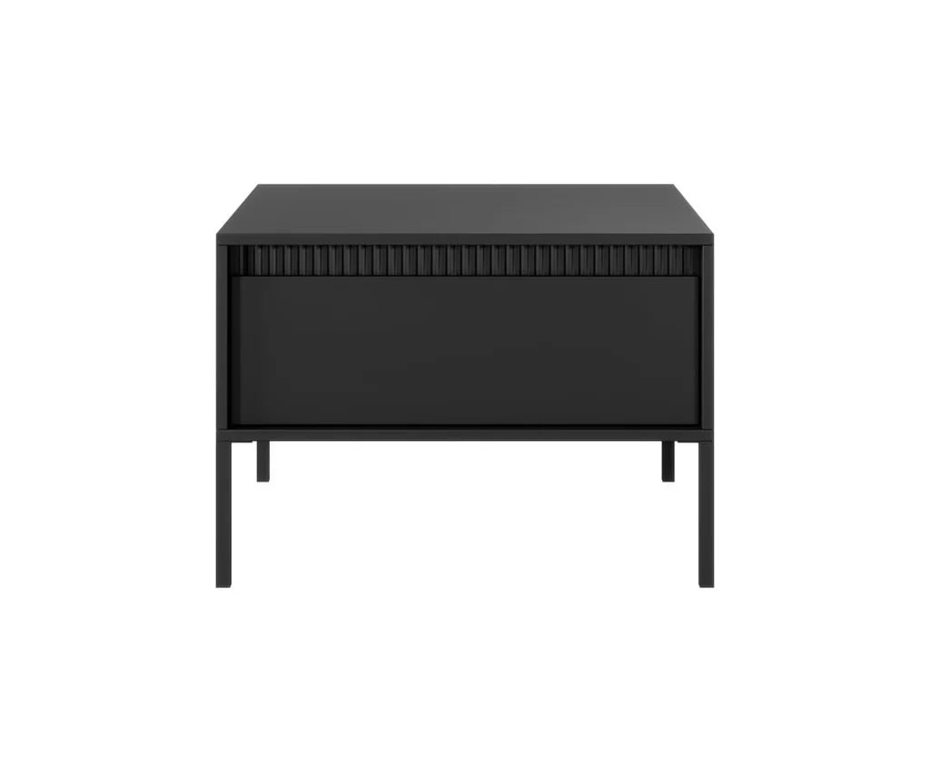 Senne Wooden Coffee Table in Black - 68cm