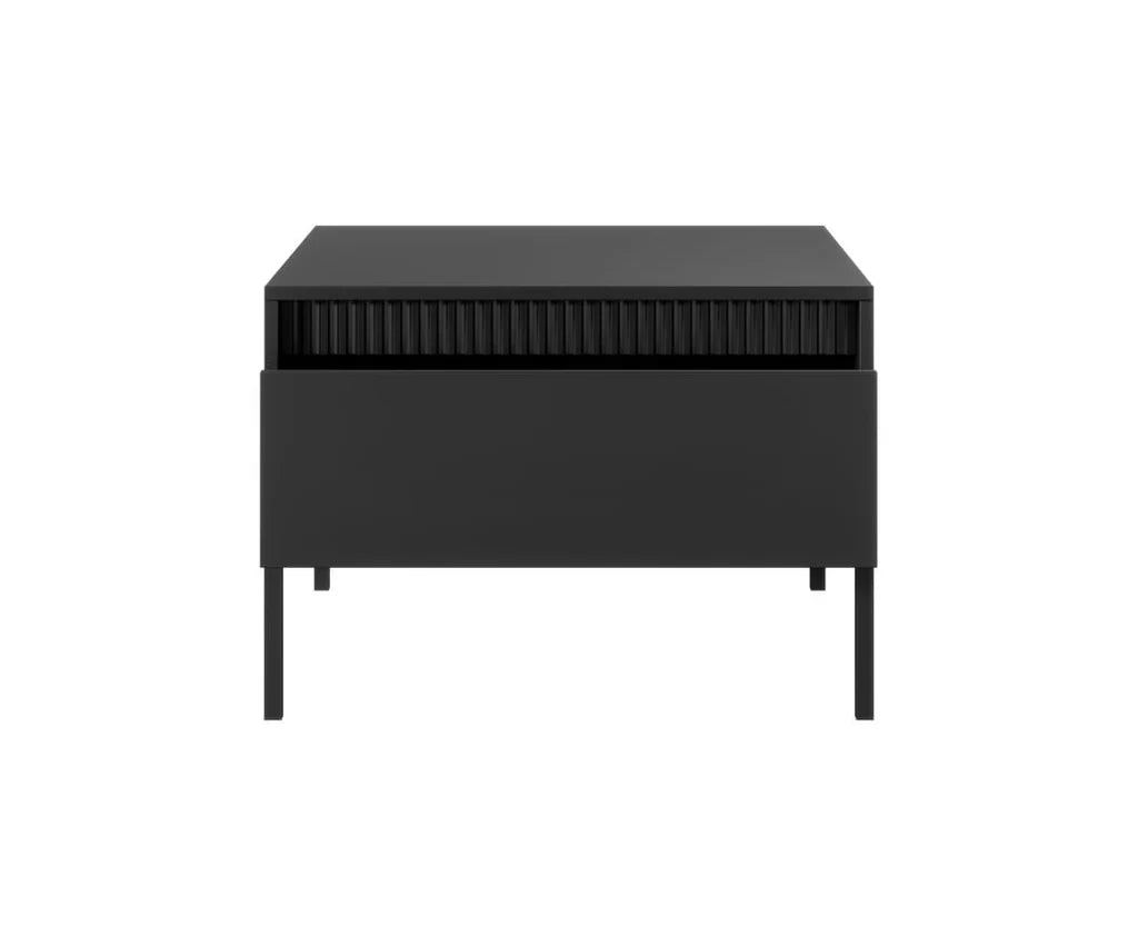 Senne Wooden Coffee Table in Black - 68cm