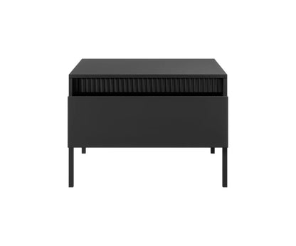 Senne Wooden Coffee Table in Black - 68cm