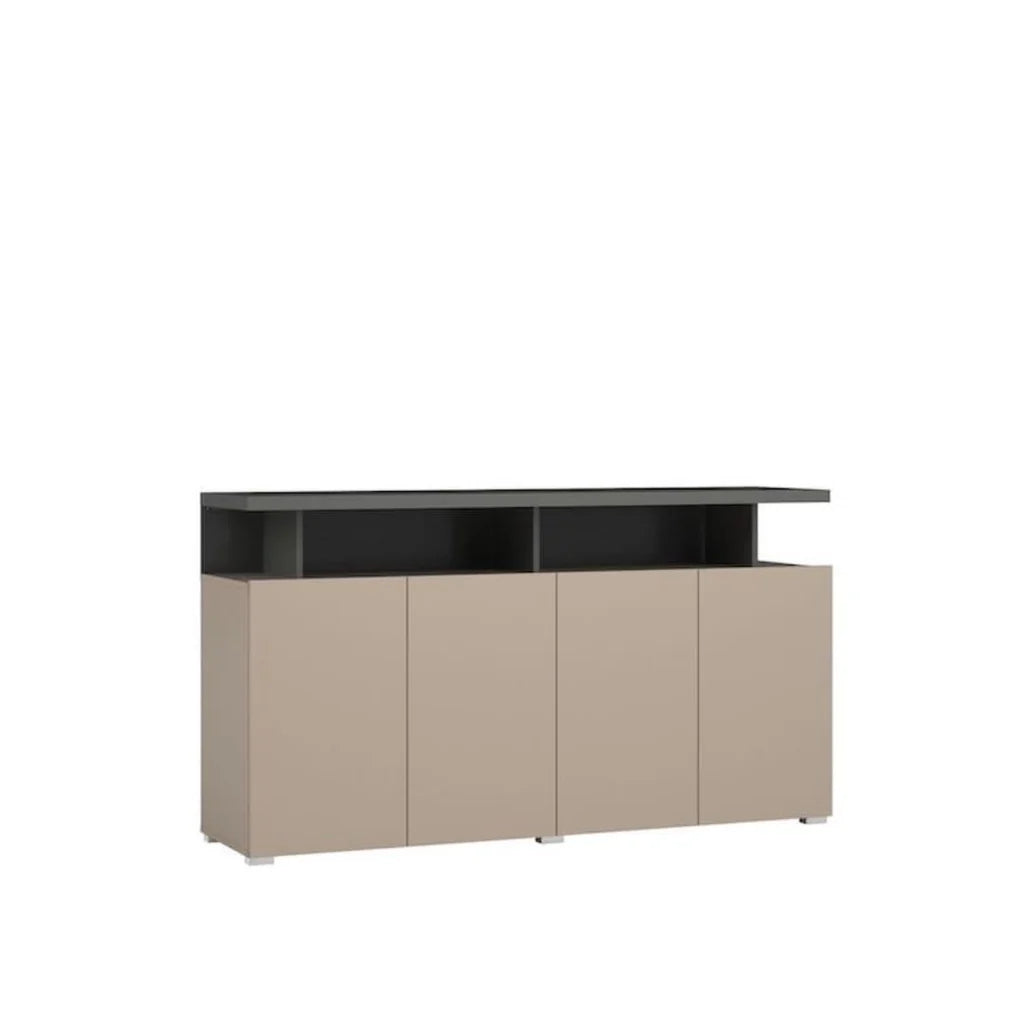 Serio Wooden 4 Doors Sideboard in Congo