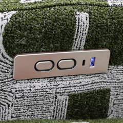 Seville Electric Fabric Reclining Chair With USB In Green And White