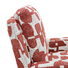 Seville Electric Fabric Reclining Chair With USB In Red And White