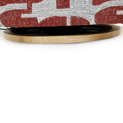 Seville Electric Fabric Reclining Chair With USB In Red And White