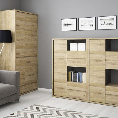 Shetland 1 Door 4 Drawer Display Cabinet - UK