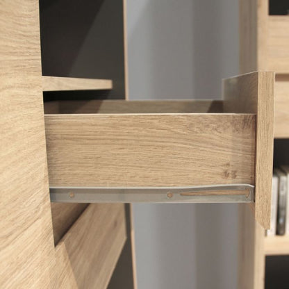 Shetland 2 Door 2 Drawer Narrow Cabinet - UK