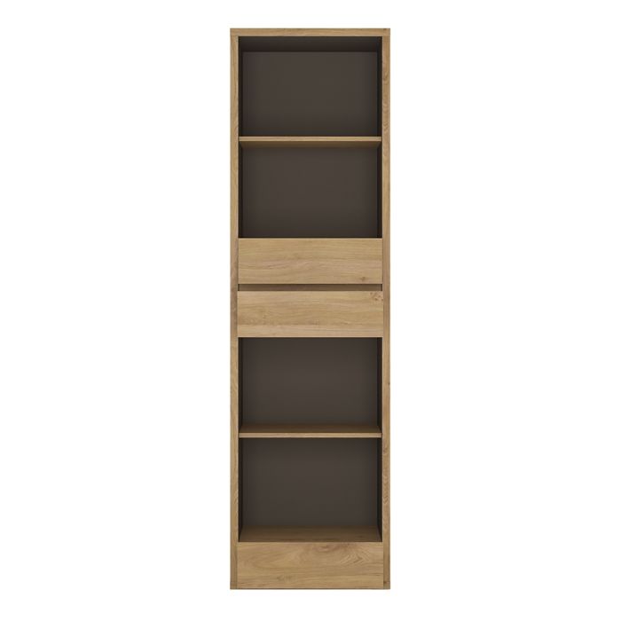 Shetland Tall Narrow 3 Drawer Bookcase - UK