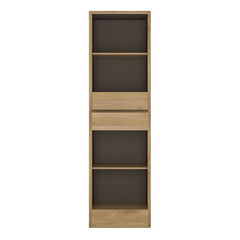 Shetland Tall Narrow 3 Drawer Bookcase - UK - Furniture One Shop