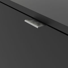 Shoes Shoe cabinet - 4 tilting doors and 2 layers in Matt Black - UK