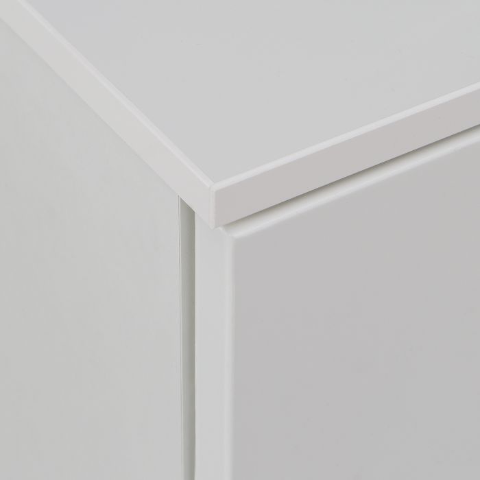 Sienna 4 Chest of Drawers 1 Door in White High Gloss - UK