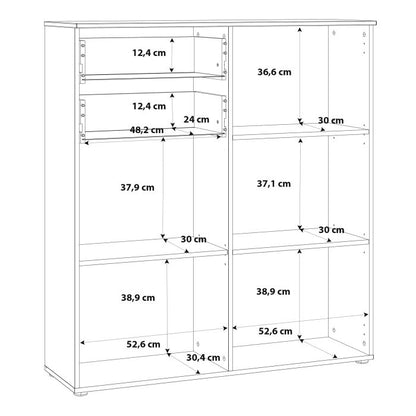 Sienna Chest of Drawers in White High Gloss - UK