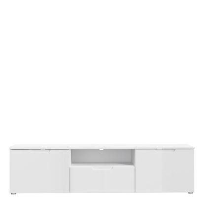 Sienna TV Unit  in White High Gloss - UK