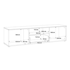 Sienna TV Unit  in White High Gloss - UK