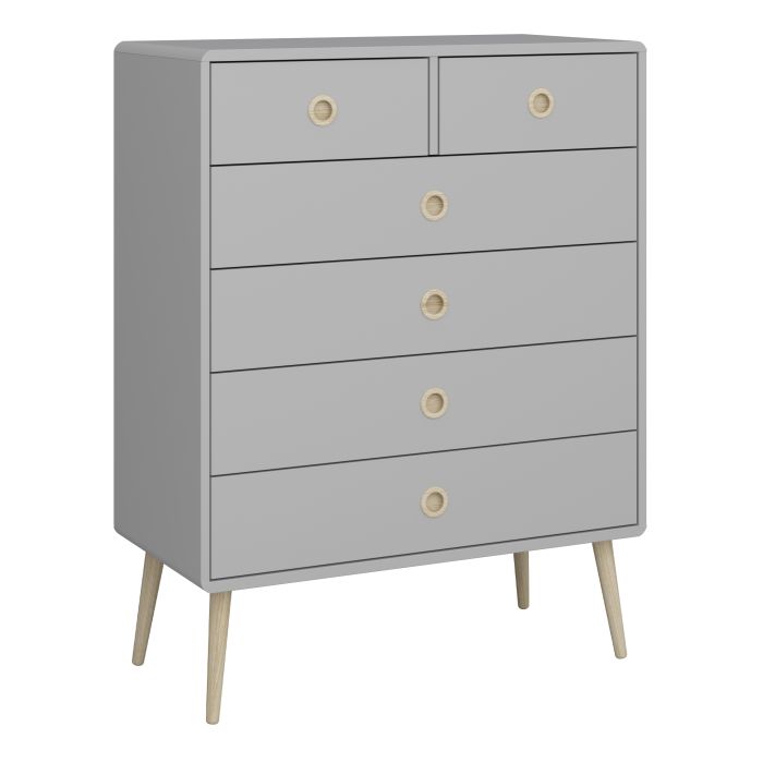 Softline 2 + 4 Chest Grey - UK