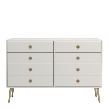 Softline 4 + 4 Wide Chest Off White - UK