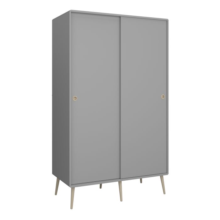 Softline Sliding 2 Dr Wardrobe Grey - UK