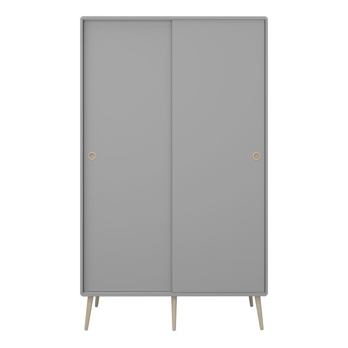 Softline Sliding 2 Dr Wardrobe Grey - UK