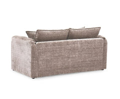 Solaya Chenille Fabric 2 Seater Sofa In Beige