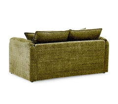 Solaya Chenille Fabric 2 Seater Sofa In Green