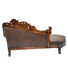 Solid Sheesham Wood 2 Seater Diwan Sofa in Honey Brown