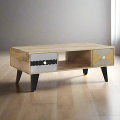 Sorio Coffee Table with 2 Drawer 110cm - UK