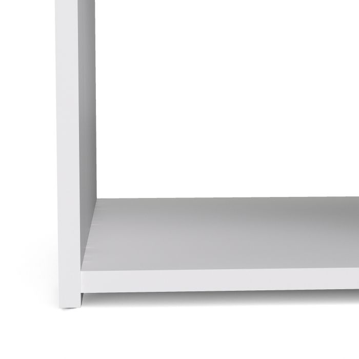 Space Wooden Bedside Table with 1 Drawer in White